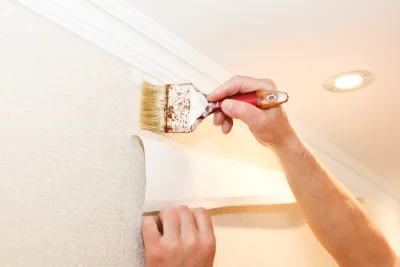 Pose de papier peint à Travaillan — revêtements muraux et toiles de verre
